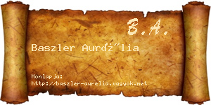 Baszler Aurélia névjegykártya